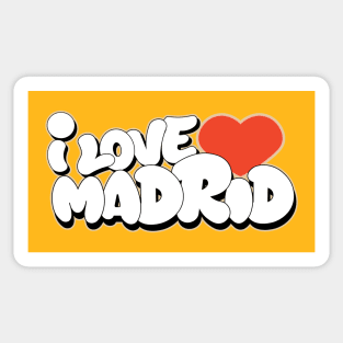 I Love Madrid graffiti writing style Sticker